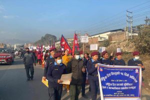 “लैङ्गिक हिंसा विरुद्ध १६ दिने अभियान” अन्तर्गत बनस्थली चोकमा र्‍याली